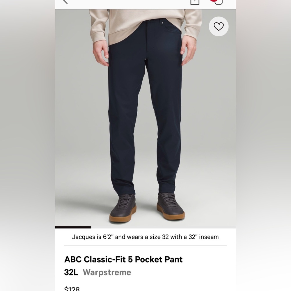 Lululemon Athletica ABC Classic-Fit 5 Pocket Pant